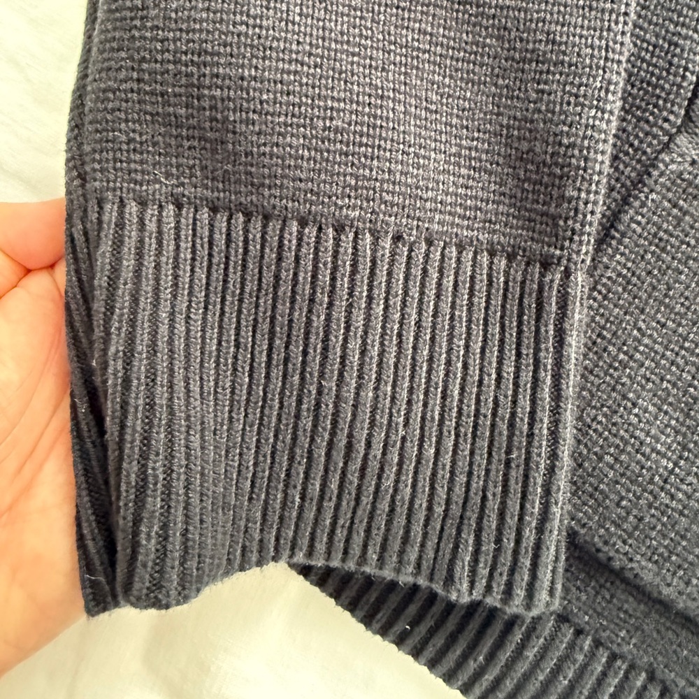 J. Crew Black relaxed Emilie sweater lady jacket - Picture 6 of 11